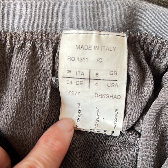 Rick Owens DRKSHDW taupe bubble shorts skirt size 4 - Picture 5 of 8